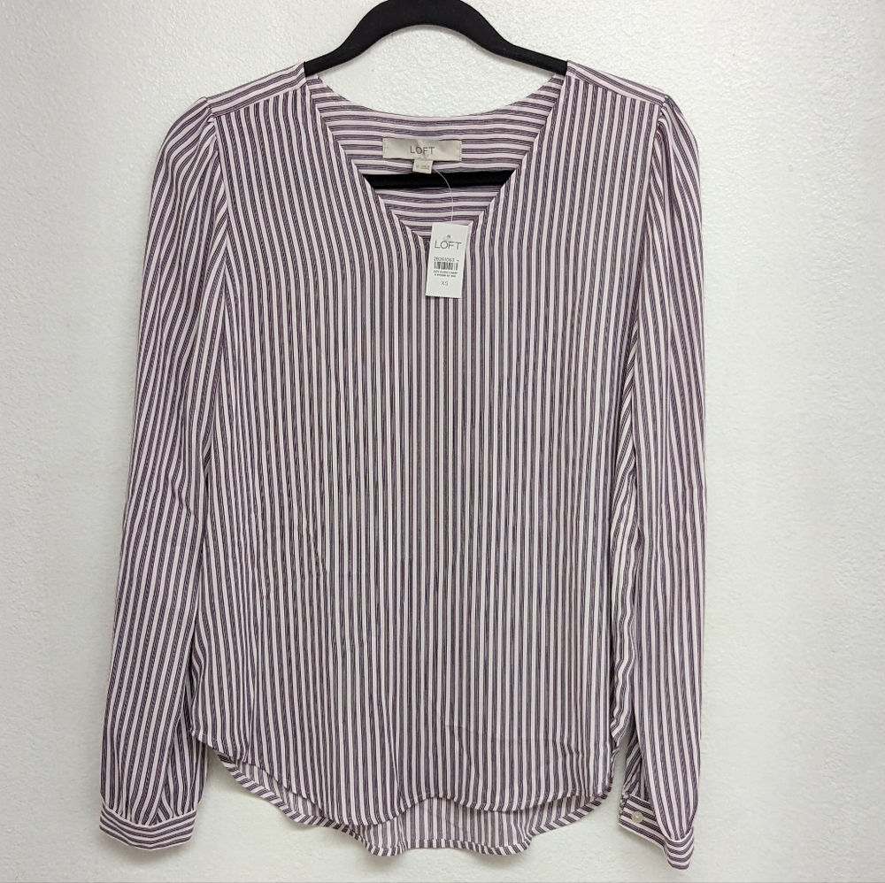 Loft Stripes Longsleeve Blouse